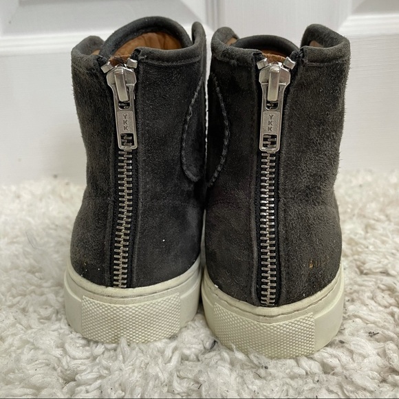 WOMAN by Common Projects Tournament High Top Charcoal Suede Sneakers 6.5 - Picture 8 of 9